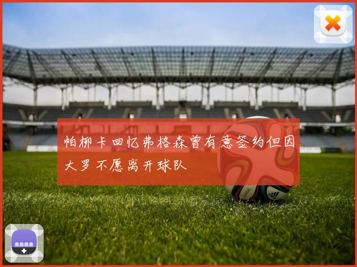 帕柳卡回忆弗格森曾有意签约但因大罗不愿离开球队